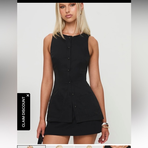 PRINCESS POLLY NWT button down top 6 - Picture 6 of 6